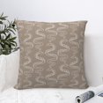 thumbnail image 6 of Rateoe Hand Drawn Snake Pattern Throw Pillow Cover Premium Pillow Stuffer Sham Square for Decorative Cushion Bed Couch Sofa(Pillow insert not included), 6 of 8