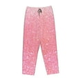thumbnail image 4 of Goofa Sparkly Pink Glitter Printed Soft Pajama Pants for Women, Wide Leg Comfy Casual Lounge Yoga Pants-Large, 4 of 9