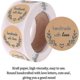 thumbnail image 3 of 500 Pieces Kraft Homemade With Love Sticker Label Paper Sealing Sticker Labels Round Self-adhesive, 3 of 5