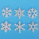 thumbnail image 2 of 100Pcs Snowflake Pattern Wooden Scrapbooking White DIY Craft Decorative Pendant Supplies100pcs 3.5cm, 2 of 3