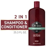 Old Spice Mens 2 in 1 Shampoo and Conditioner, Pure Sport, 25.3 fl oz