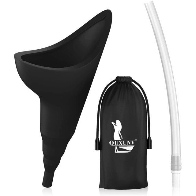 Female Urination Device Reusable Female Urinal Lets You Pee Standing Up,Extension Tube Design,No Leakage and No Splash for Camping,Hiking,Music Festival,Including Hose and Waterproof Bag