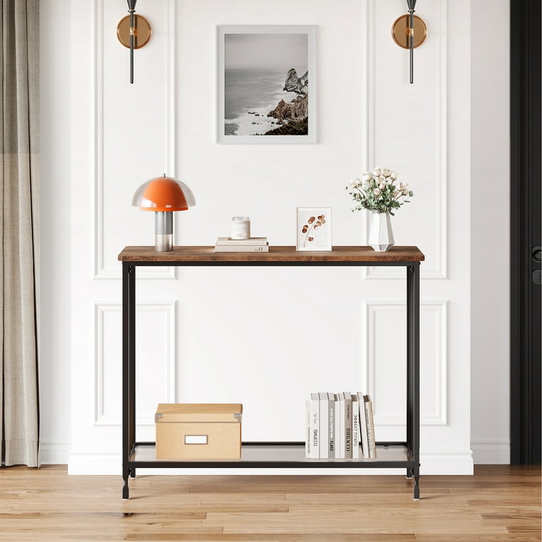 34 inch tall console on sale table