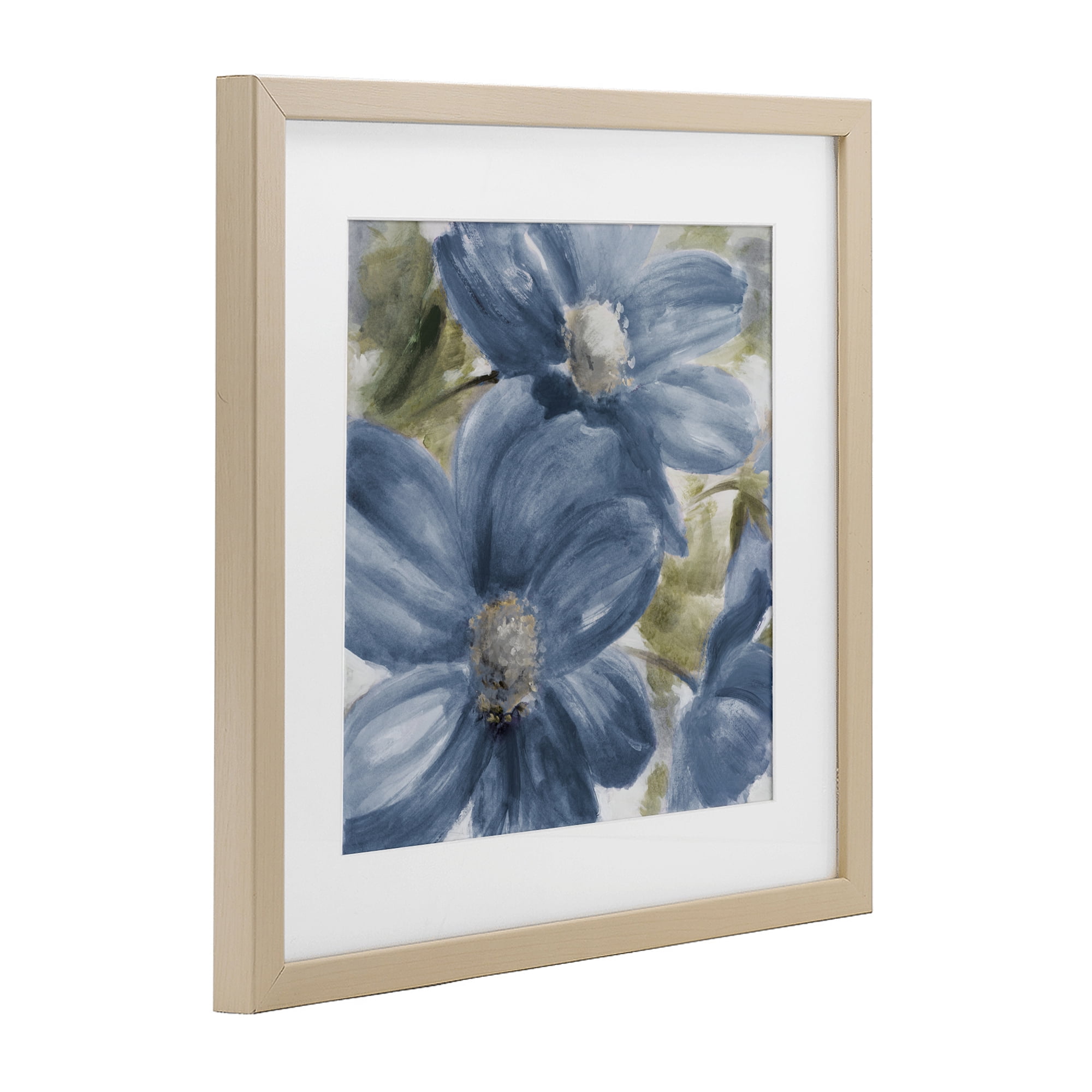 Stupell Industries Walk In Beauty Blue Flowers Birch Framed Print Under Glass, design by Lanie Loreth