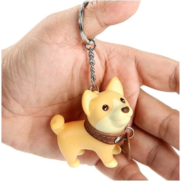 Llavero con colgante para perro, llavero Shiba Inu, bonito llavero para coche, adecuado para adultos