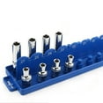 thumbnail image 3 of Bandeja de riel de caja de herramientas de accionamiento con soporte organizador Métrica Baoblaze Rack organizador de enchufes, 3 of 7