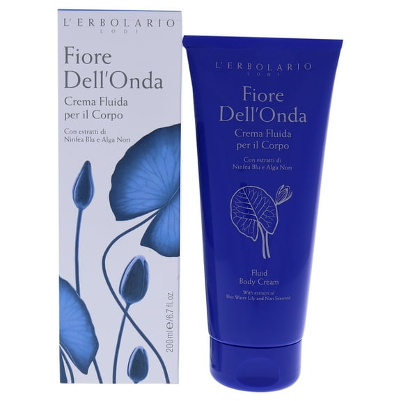 L'Erbolario Fiore Dell'Onda Fluid Body Cream, Body Moisturizer, 6.7 oz