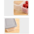 thumbnail image 2 of Food Container With Drain Box And Lid PP Plastic Kitchen Fridge Storage Saver For Onion Ginger Garlic, 2 of 13