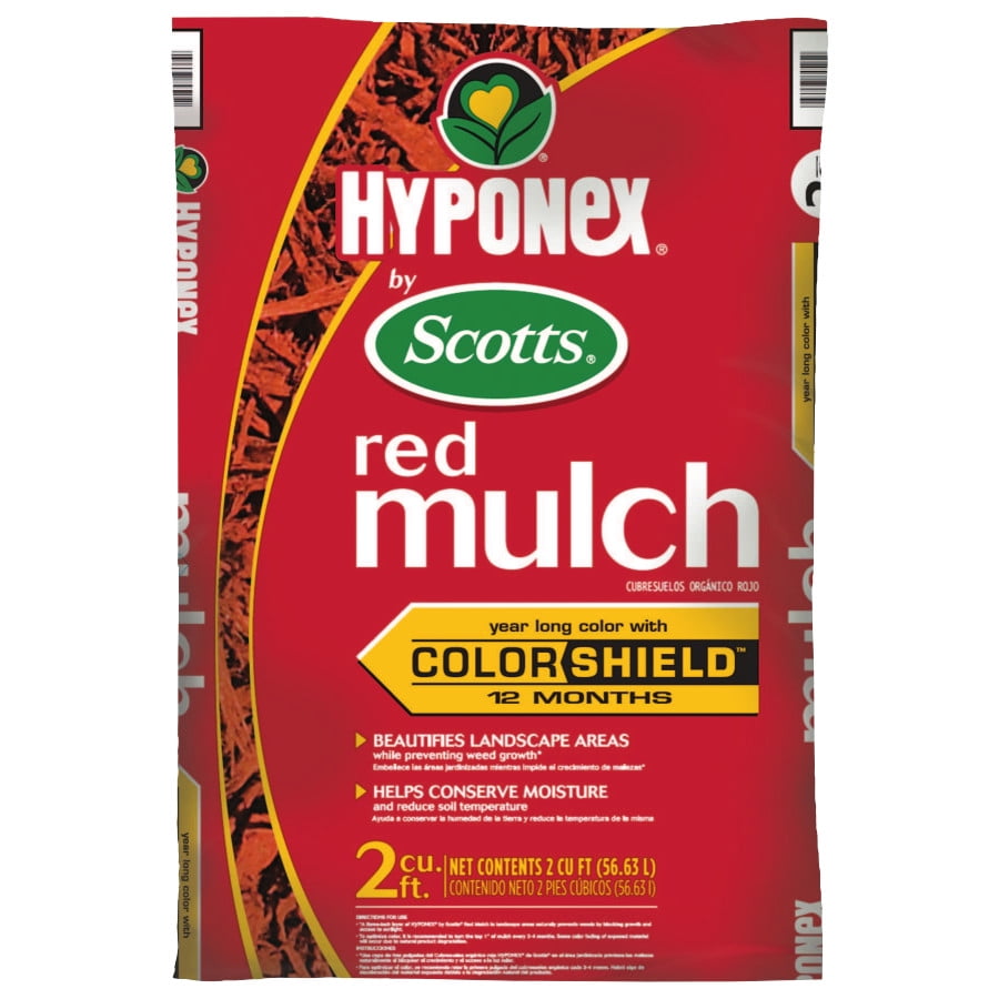 Hyponex by Scotts Red Mulch, 2 cu. ft., Provides YearLong Color