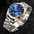 thumbnail image 4 of LIGE High End Luxury Mens Watch with Blue Face, 30M Waterproof, 4 of 8