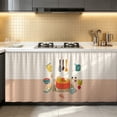 thumbnail image 5 of Cabinet Curtain,Adhesive Dust Proof Window Cover,Printed Kitchen Fabric for Pantry Blocking Light and Household Dust Prevention, 5 of 7