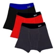 thumbnail image 1 of Bóxer Fruit of the Loom Para niño, algodón sustentable, multicolor, 3 piezas, talla G, 1 of 4