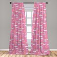 thumbnail image 5 of Ambesonne Rain Curtains, 3 Color Rainbow, Pair of 28"x95", Multicolor, 5 of 5