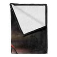 thumbnail image 2 of Cars Soft Flannel Fleece Blanket, Rear View of a Futuristic Sports Car Motion Power Transportation Vehicle Sublime Theme, Cozy Plush for Indoor and Outdoor Use, 60" x 80", Red Black, by Ambesonne, 2 of 5