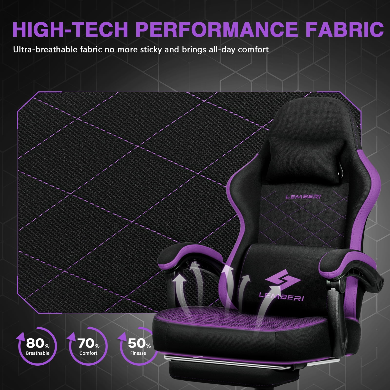 Waleaf Video Game Chairs with footrest,Gamer Chair for Adults,Big and Tall Chair, 400lb Capacity, Racing Style Computer Chair with Ergonomic Lumbar Support, Gaming Chairs for Teens