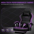 thumbnail image 4 of Waleaf Video Game Chairs with footrest,Gamer Chair for Adults,Big and Tall Chair, 400lb Capacity, Racing Style Computer Chair with Ergonomic Lumbar Support, Gaming Chairs for Teens, 4 of 8
