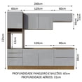 thumbnail image 4 of Cocina Integral Completa Modular Madesa Lux 260cm MG 01, 4 of 5