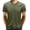 Green, variant on KIHOUT Summer Shirts For Men Clearance Casual Stylish Round Neck Short Sleeve Buttons Pullover T-Shirt Blouses Tops Deals