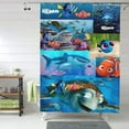 thumbnail image 6 of Finding Nemo Shower Curtain, Lovely Cartoon Shower Curtains Set for Kids Boys Girls College Dorm Bathroom, Waterproof Restroom Bathtub Decor Accessories with 12 Hooks 60"X72" Plastic, 6 of 8