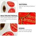 thumbnail image 5 of 2 rollos de pegatinas autoadhesivas pegatinas navideñas etiquetas etiqueta de regalo de decoración, 5 of 5