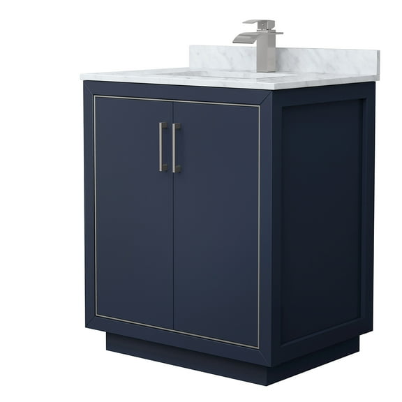 Wyndham Collection WCF111130SBNCMUNSMXX Icon 30" Free Standing Single Basin Vanity Set -