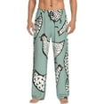 thumbnail image 2 of Goofa Hand Drawn Chickens Printed Soft Pajama Pants for Men, Wide Leg Comfy Casual Lounge Yoga Pants-Large, 2 of 9