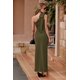thumbnail image 5 of Vestido PRETTYGARDEN Maxi con Un Hombro, Sin Mangas y Fruncido - Talla L, 5 of 8