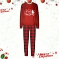thumbnail image 5 of CHENge Christmas Pjs Family Set, Reindeer Graphic Plaid Tee and Bottom Sleepwear Long Sleeve Plus Size Matching Family Pajamas Couples for Mens Womens, 5 of 5