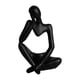 thumbnail image 5 of Candelero de estatuilla de moderno, accesorios, artesanía coleccionable, candelero Negro Zulema Figura Pensador abstracto, 5 of 8