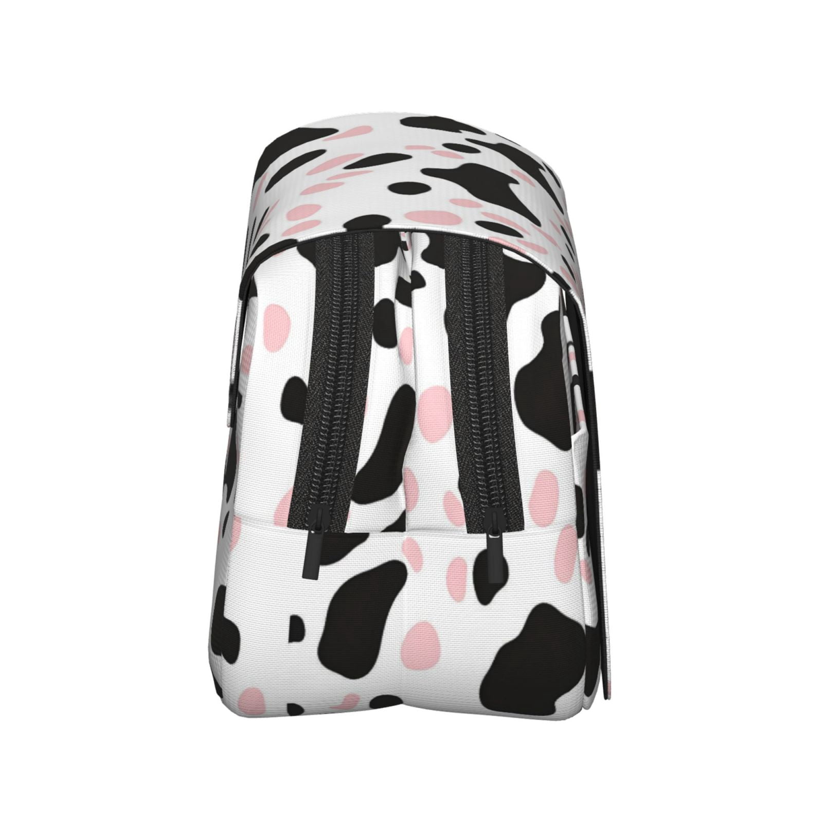 Large-Capacity Flip-Top Double-Layer Pencil Case, Multi-Functional Pocket Pen Case, Durable Stationery Organizer Simple Cow Print Pattern White Background, Pink And White_1