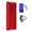 Red, variant on Phone Case for Blu View 4, Full Body TPU Cover Case + Ring/ Tempered Glass (Blue)