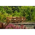 thumbnail image 4 of Grade-A Teak Dining Set: 8 Seater 9 Pc: Warwick Console Folding Rectangle Table And 8 Giva Arm Chairs Outdoor Patio WholesaleTeak #51GV1509, 4 of 5