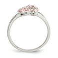 thumbnail image 2 of Sterling Silver Polished Pink CZ Heart Ring QR6343, 2 of 6