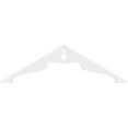 thumbnail image 2 of Ekena Millwork 60"W x 17 1/2"H x 1"P (7/12) Pitch Heath Architectural Grade PVC Gable Pediment, 2 of 5