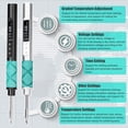 thumbnail image 3 of Electric soldering iron,Display Alloy Dual 0.91inch Oled Display Temperature Adjustment Function Alloy Dual Portable Station 0.91inch Dual Modes Iron Portable Station Iron Eryue Iron, 3 of 6