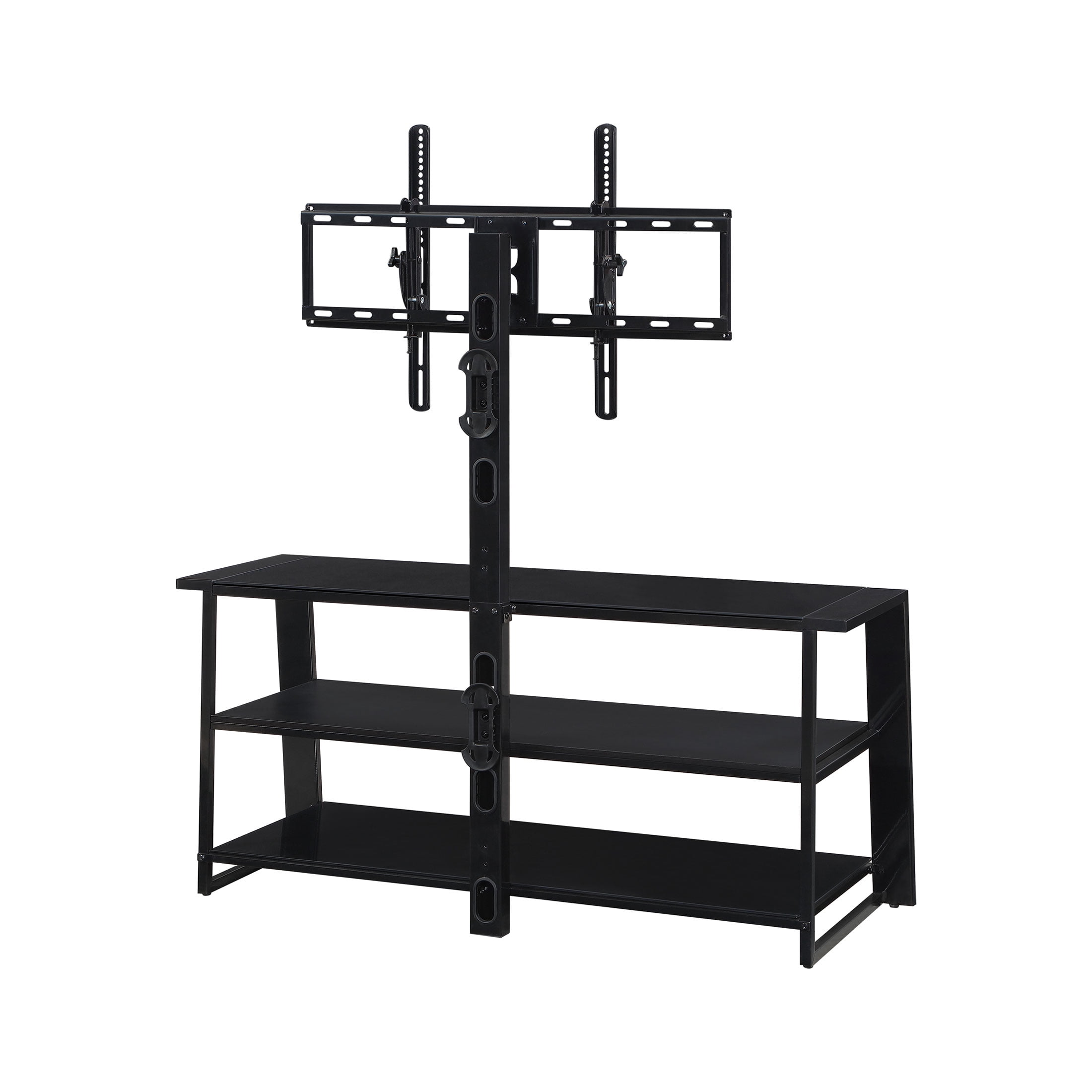 Whalen Zane 3-in-1 TV Stand for TVs up to 70 inch, Glassy Black