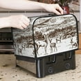 thumbnail image 7 of Kdxio Woodland Forest With Deers Print Toaster Cover Bread Machine Cover Fits for Most Standard 2 Slice Toasters,Keep Toaster Free From Dust And Fingerprint Oven Dustproof Cover, 7 of 7