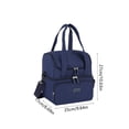 thumbnail image 2 of Insulated Lunch Bag, Double Layer Lunch Tote Bag, Portable Insulated Lunch Box Bag for Work, School, and Picnic, 2 of 9