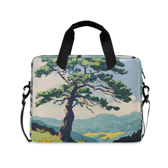 FORMRS 16" Laptop Bag Carrying Sleeve Case with Handle Travel Shoulder Briefcase, Mounatin at Dawn