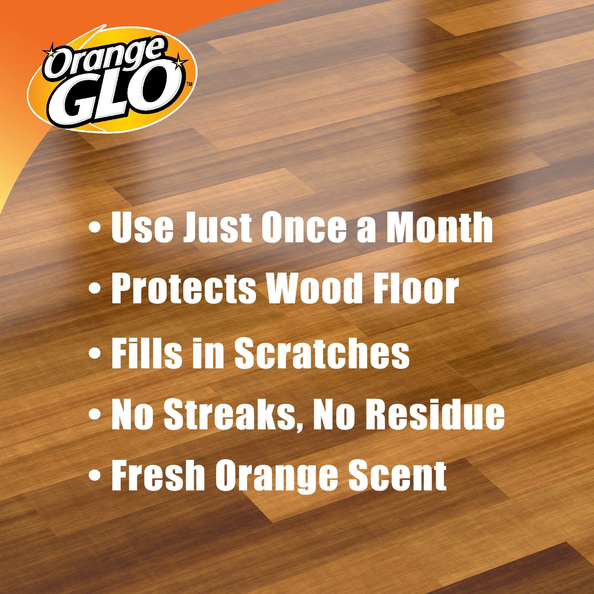 Orange Glo 4-in-1 Monthly Polish Hardwood Floor Fresh Orange Scent Orange  Glo(757037105108): customers reviews @