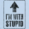 thumbnail image 2 of CafePress - Vintage I'm With Stupid [U] Infant Bodysuit - Baby Light Bodysuit, Size Newborn - 24 Months, 2 of 4
