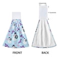 thumbnail image 3 of Haosy 2 Pack Kitchen Wash Cloths with Hanging Loops Absorbent Absorbent Quick Drying Hand Towels, Snowman Dot Cherry Leaf, 3 of 7