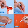 thumbnail image 3 of 10 Pieces Touch Up Paint Pen - Brushes Fillable Brush Pens for Walls Cabinets Furniture Stains Scratches Repair, 3 of 4