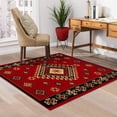 thumbnail image 2 of Impressions Floral Geometric Ikat Area Rug, 5' x 5', 2 of 6