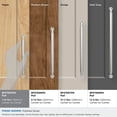 thumbnail image 3 of Amerock Coble 7-9/16 inch (192mm) Center-to-Center Polished Nickel Cabinet Pull, 3 of 6