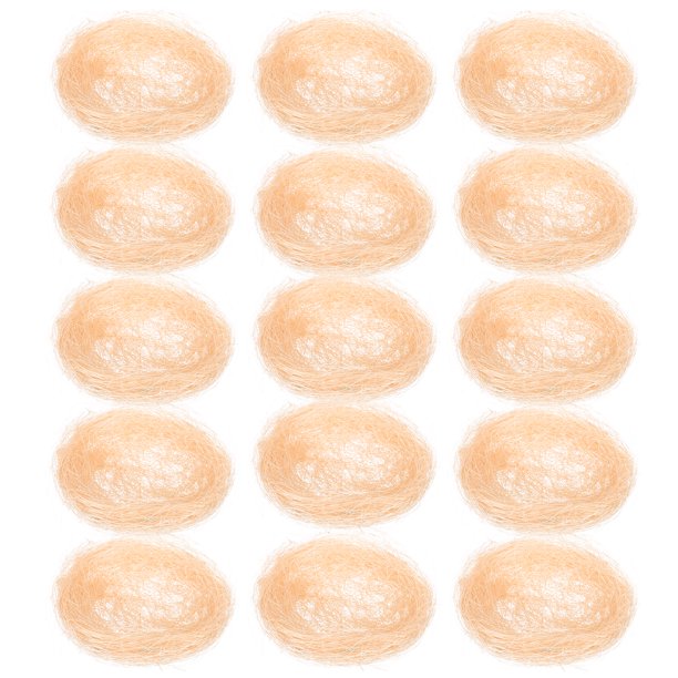 15 piezas de decoración de nido de pájaro simulado para platos fríos, adornos artesanales para nidos, adornos para platos fríos