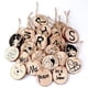 thumbnail image 3 of 50 piezas 5-6 cm Rebanada de madera natural con cuerda de 20 metros, Rebanadas de madera Discos de madera, Recorte perfecto para Proce LingWen 9024715009470, 3 of 5
