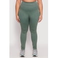 thumbnail image 2 of Womens Plus Size Daisy Compression Rib Acid Wash Leggings, 2 of 3