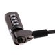 thumbnail image 4 of Cable de Seguridad con de Combinación para Computadora Portátil, Protección con Contraseña de 4 Dígitos, Antirrobo con Cable de Seguridad Negr Soledad Bloqueo de combinación de portátil de acero, 4 of 10