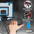 thumbnail image 3 of Mini aro para dormitorio infantil con puntuación automática y 3 pelotas, perfecto para niños Aro de baloncesto de interior con luces LED, 3 of 5